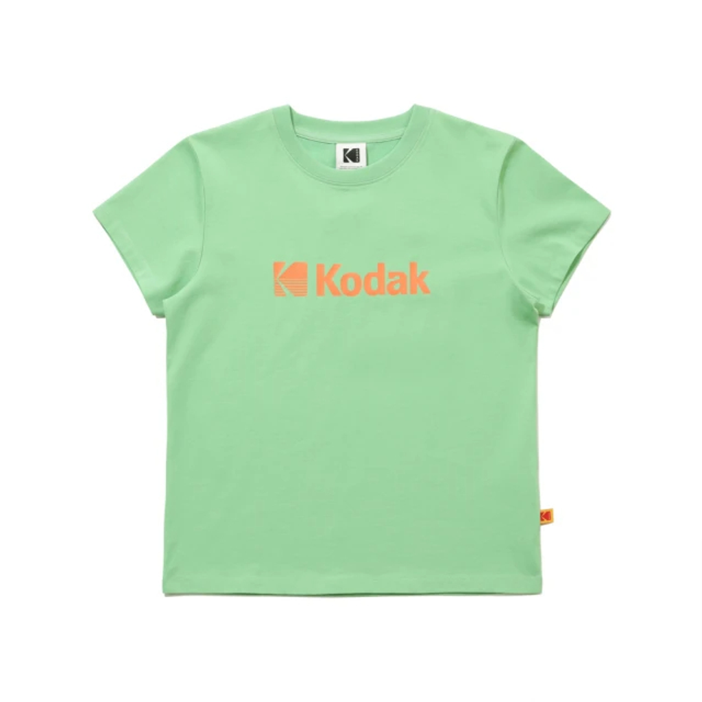 韓國 KODAK 女款 Big Logo 短袖T 三色 💚金惠奫同款-6