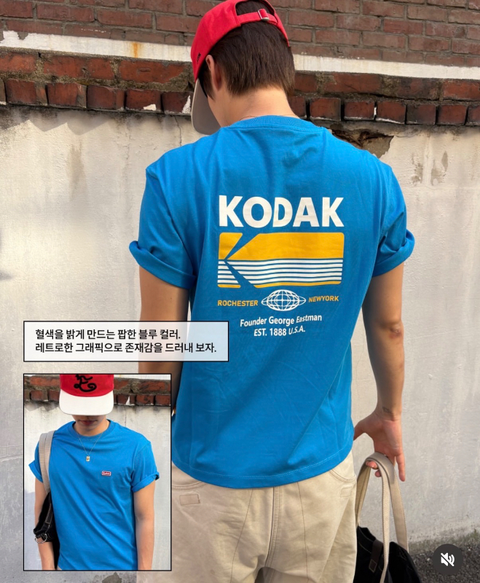 🇰🇷KODAK Breeze 涼感短袖T恤 男女同款 半寬鬆版型-
