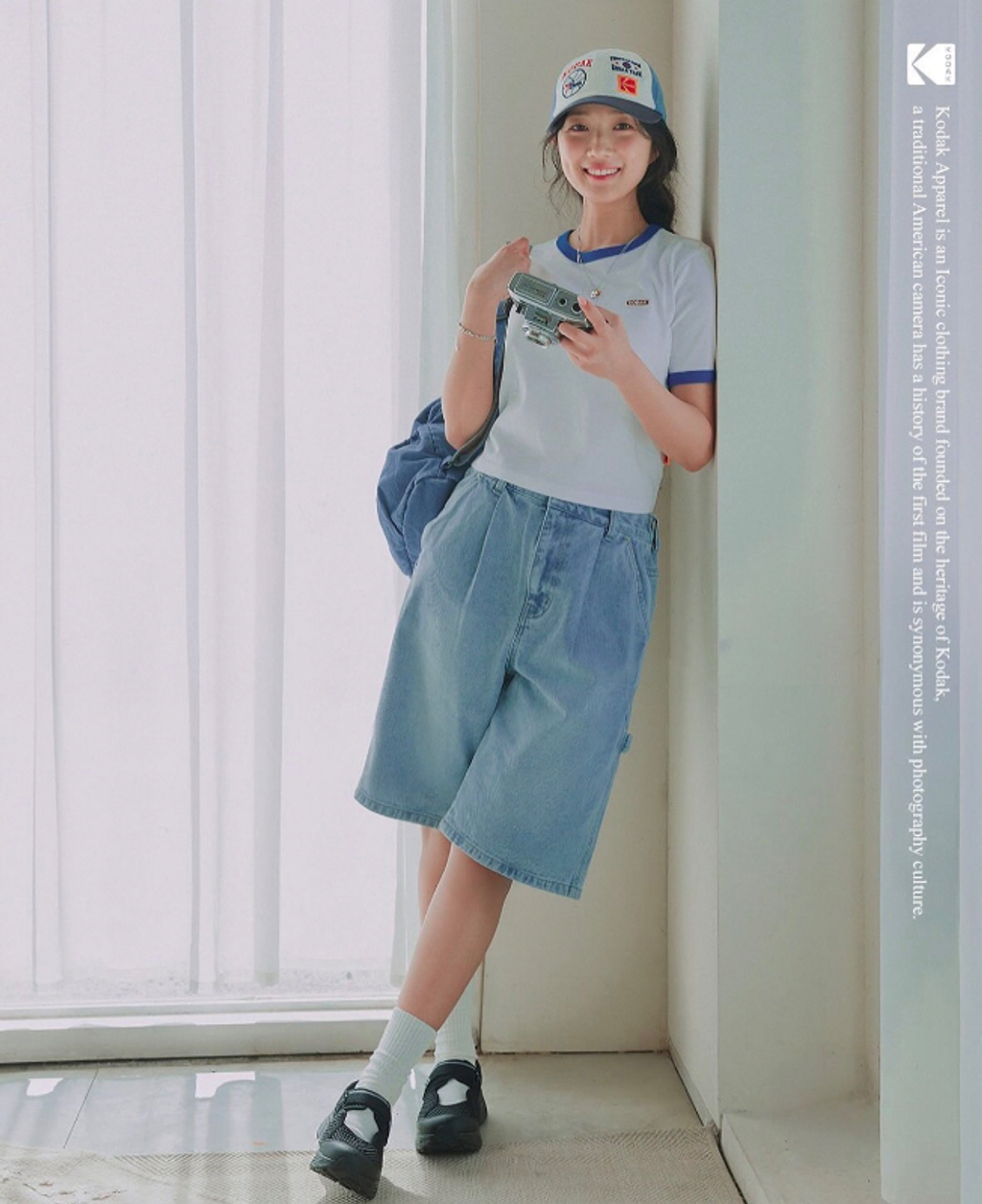 🇰🇷KODAK Breeze 純棉短袖T恤 女款修身版型-1