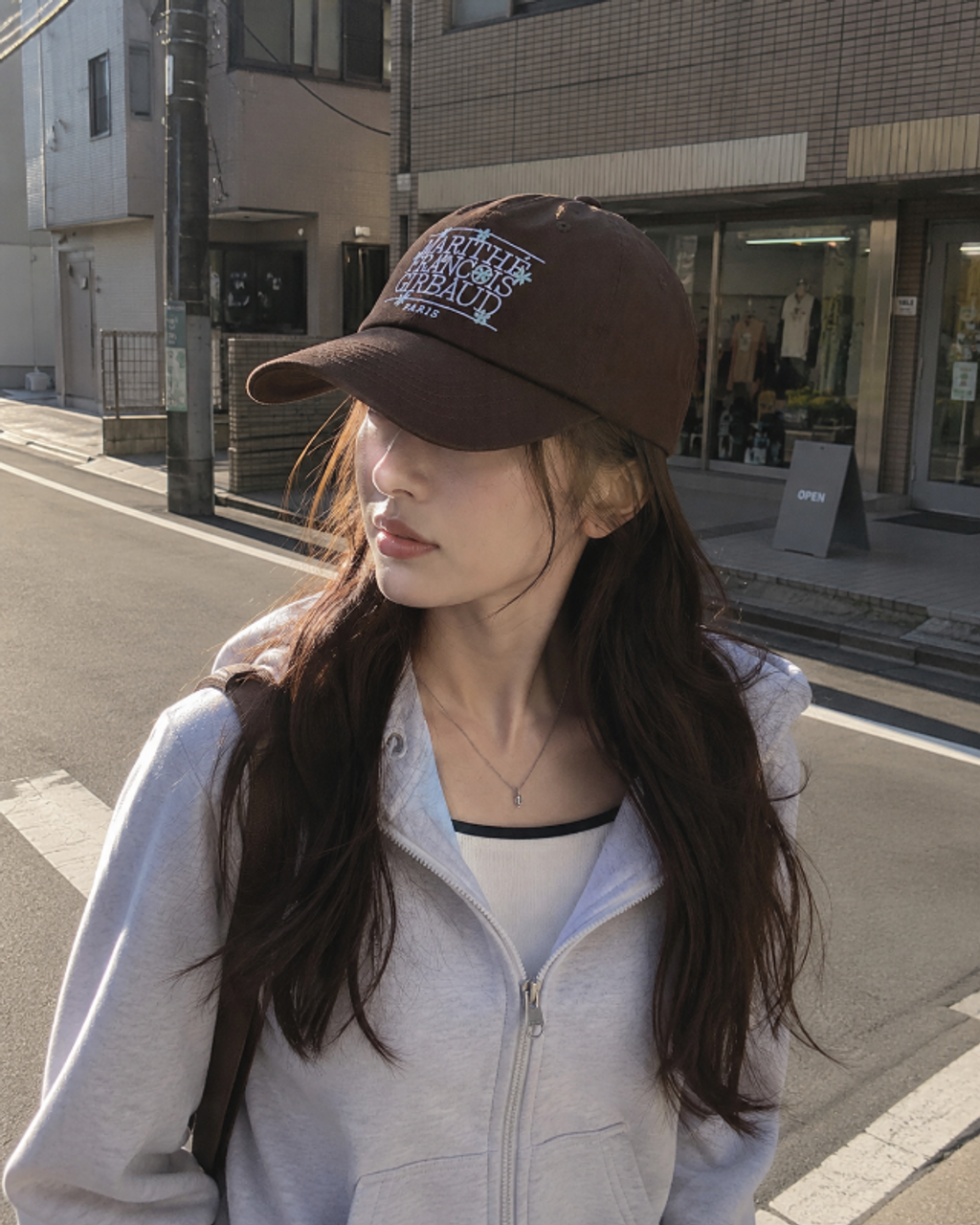 【MFG】新款花花棒球帽 藍 _ 咖 兩款-8