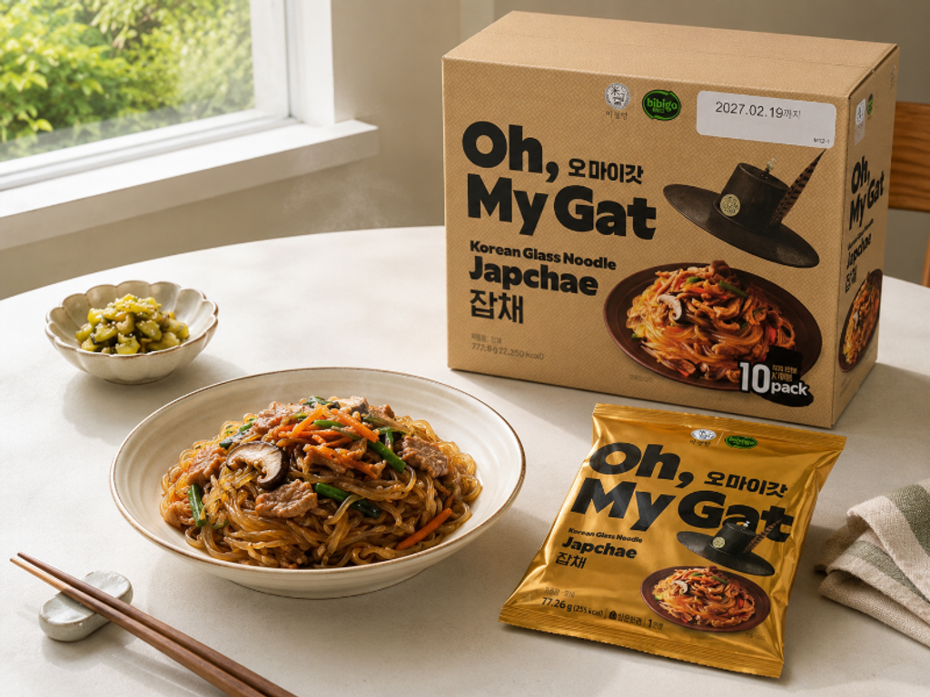 【CJ x Bibigo】Oh My Gat 韓式雜菜冬粉 10包 _ 箱-5