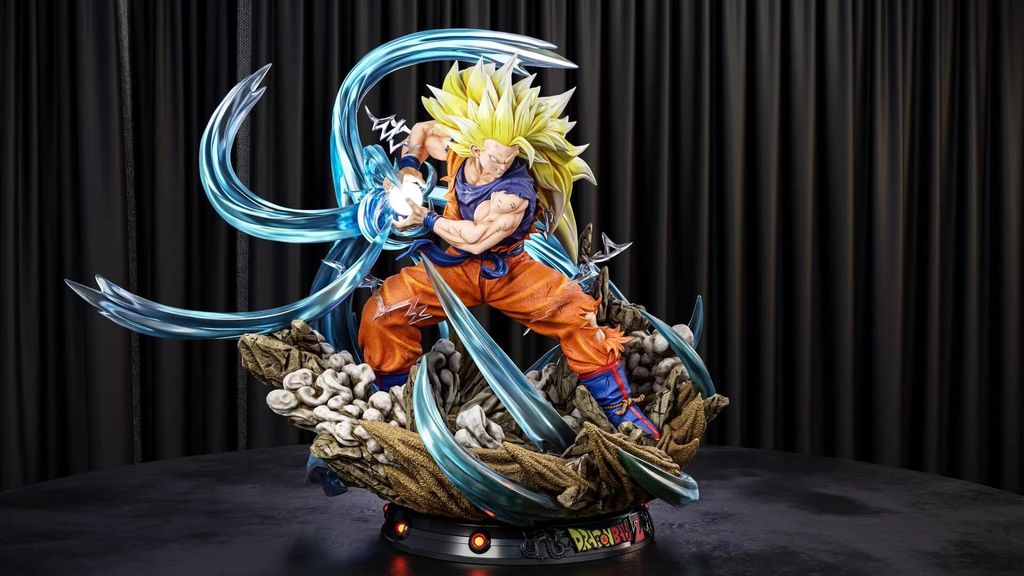預定 54cm 帶燈 Kd 超三悟空七龍珠私人訂製gk 夜風本舖 預定 54cm 帶燈 Kd 超三悟空七龍珠私人訂製gk 夜風本舖