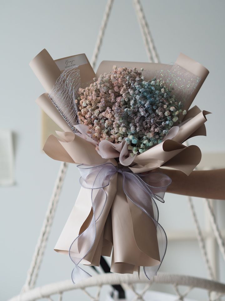 Color Baby breath bouquet - RM158