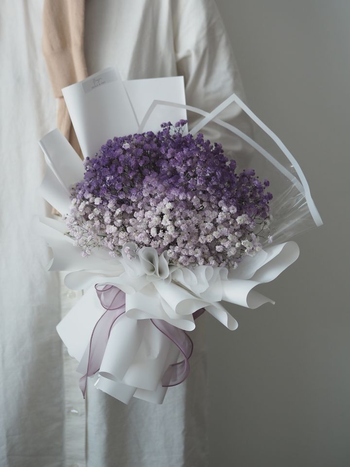 [1new] Purple baby breath - RM158