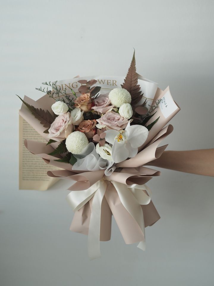 [1new] Earth tone bouquet - RM189