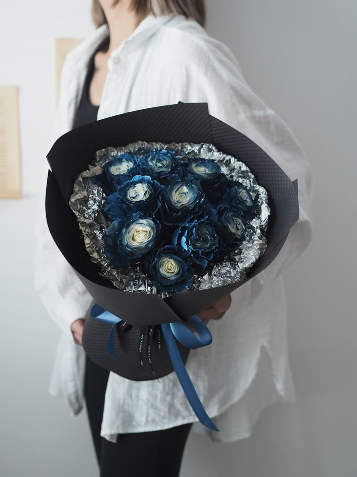 [24new] Special white ecuador roses with color - RM218