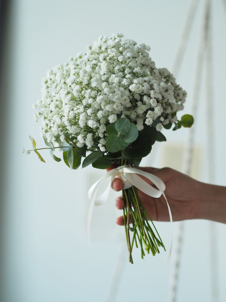 baby breath hand bouquet - RM158