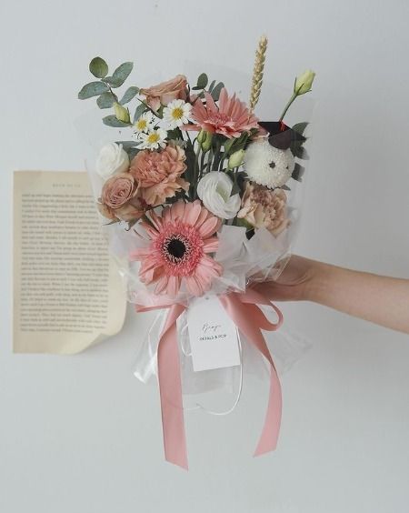 Gerbera with carnation and graduation guy - RM128