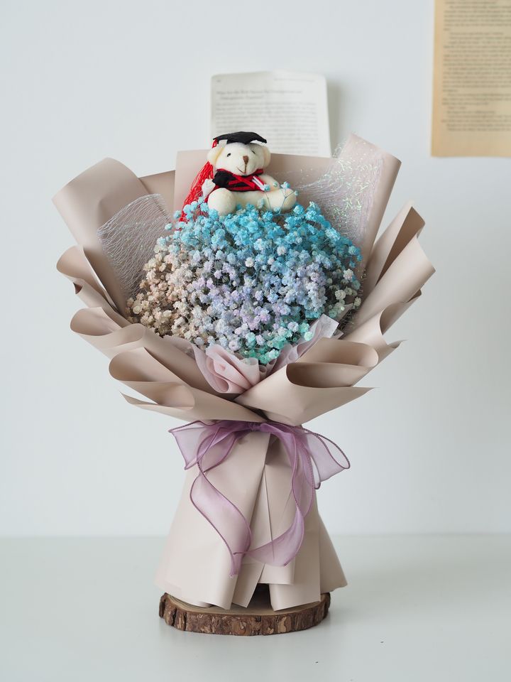 Color baby breath + terry bear - RM178