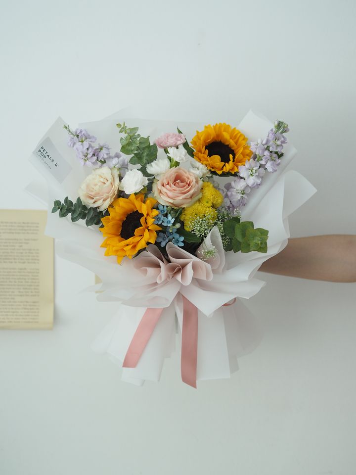 [new] Mix flowers with sunflowers - RM178