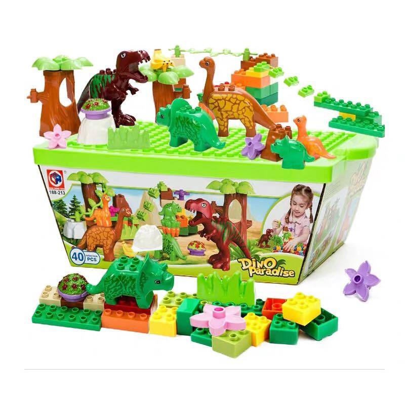 dinosaur block set