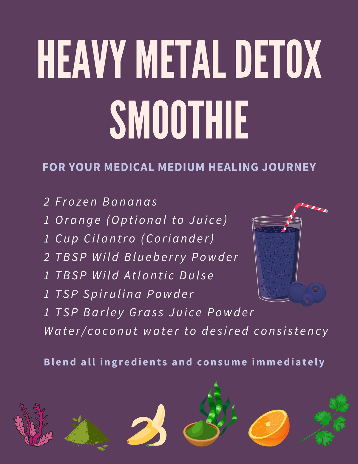 Heavy Metal Detox Smoothie