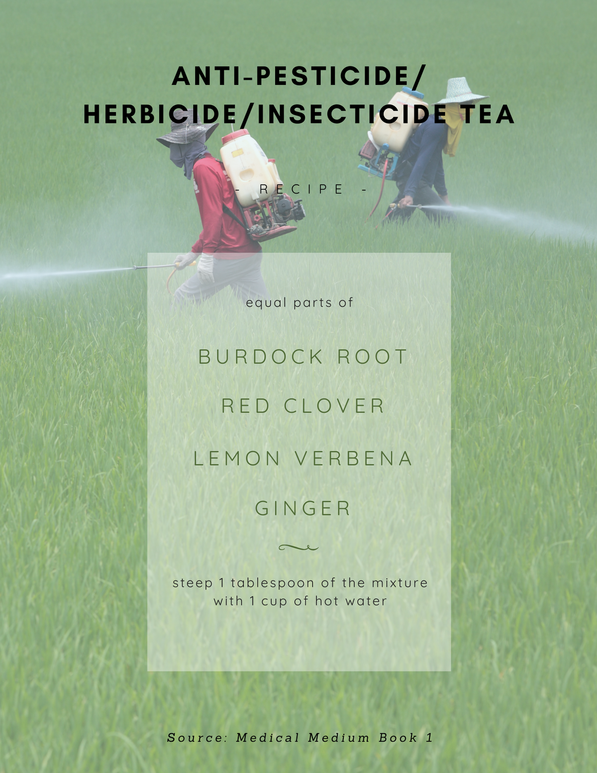 Anti-Pesticide/Herbicide/Insecticide Tea