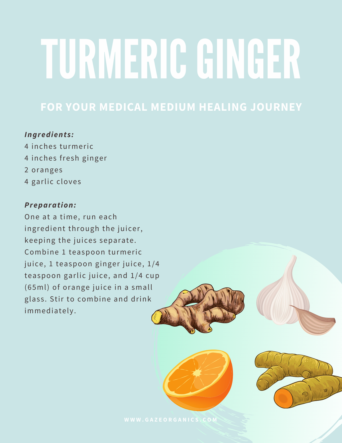 Turmeric Ginger Shots