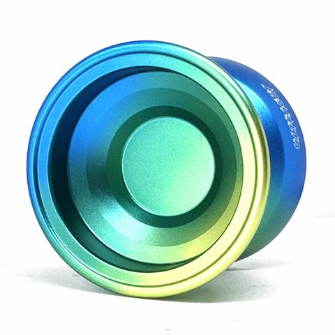 Yoyofriends_Ultracut_蝶翼鋁合金溜溜球_黃綠藍漸層