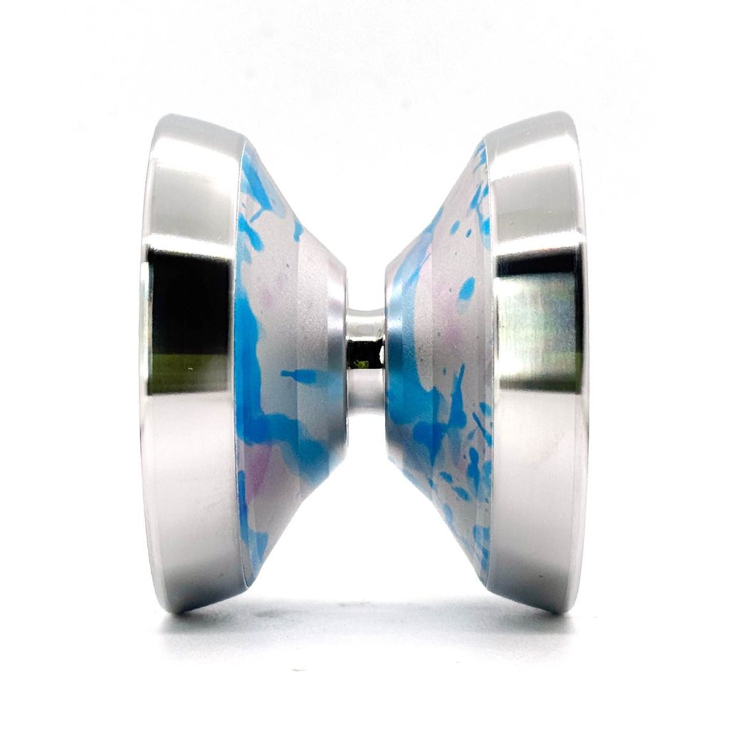 C3yoyodesign_Kinetics Crash_銀粉藍 潑墨銀環_side