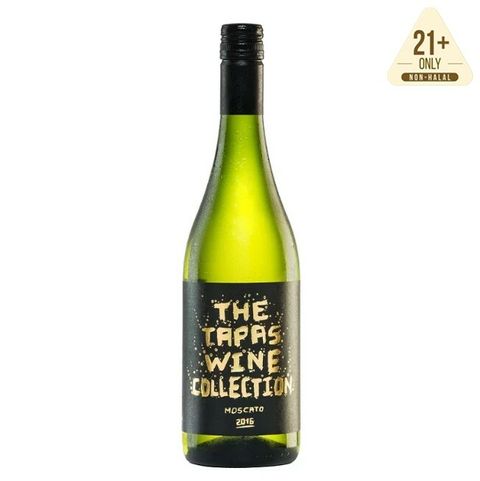 Tapas Moscato White Wine with shopee 21 logo