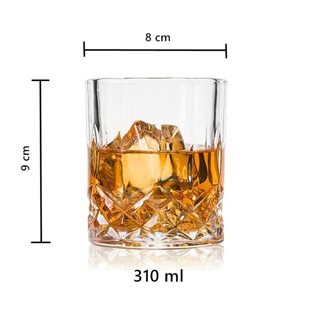 whisky glass dimension