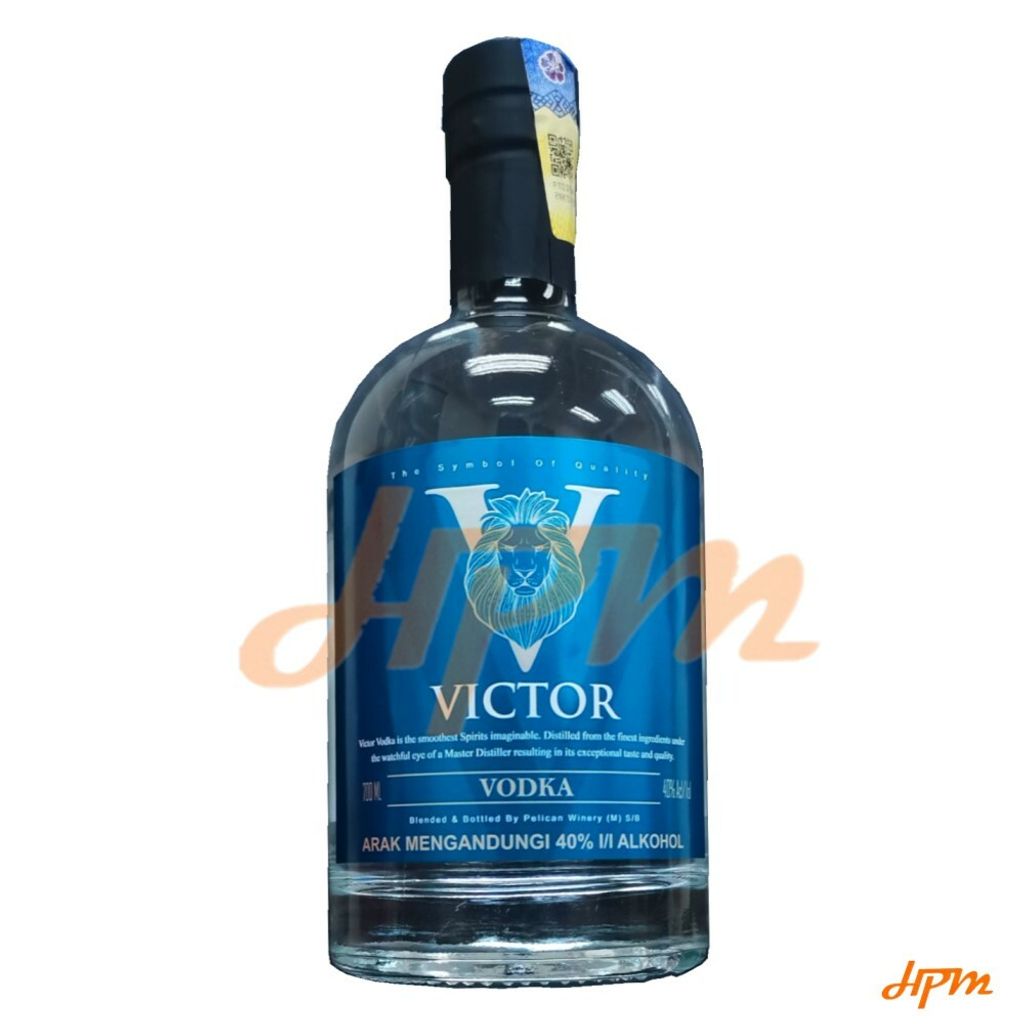 victor vodka with background