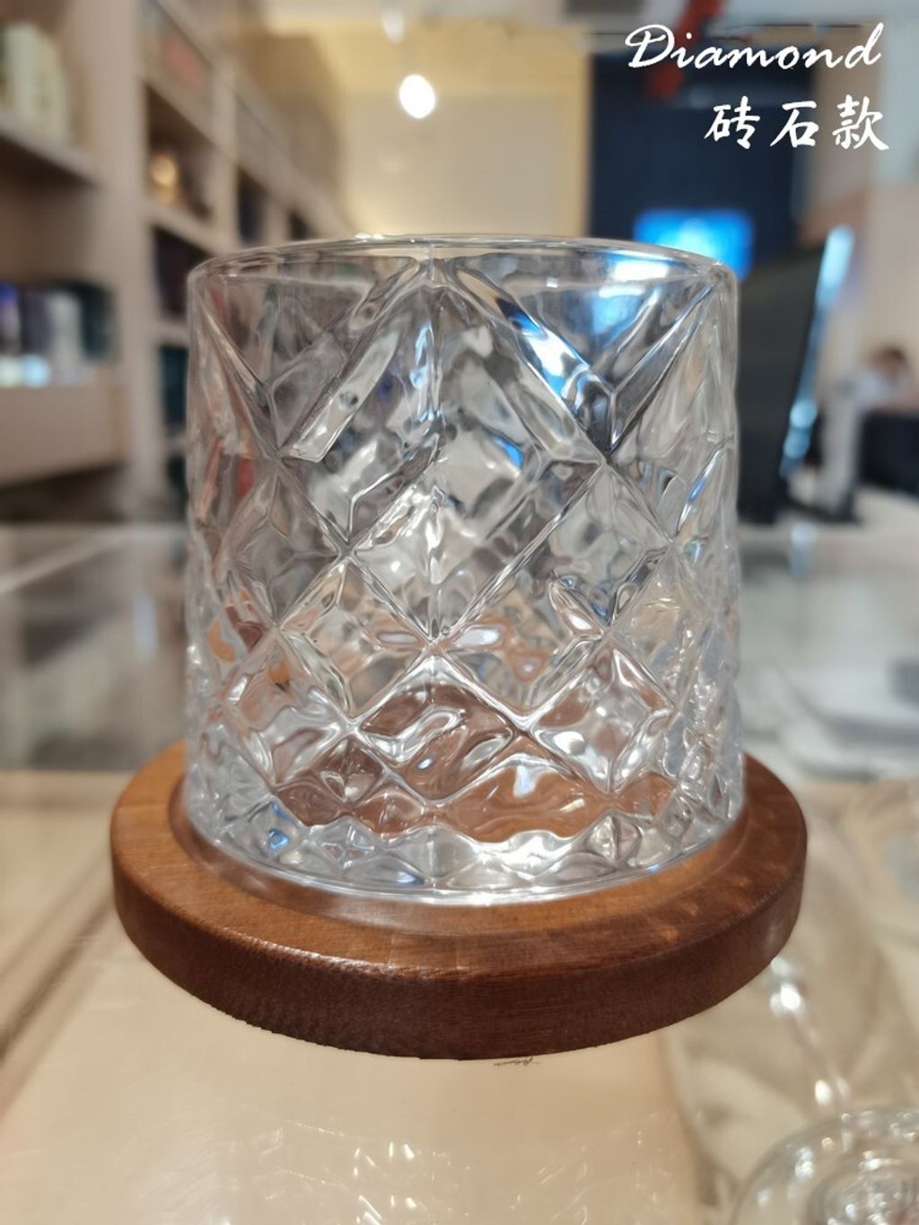 diamond whisky glass