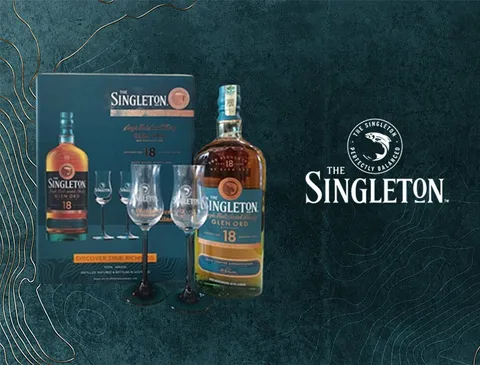 singleton with glass set 