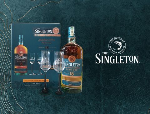 singleton with glass set 
