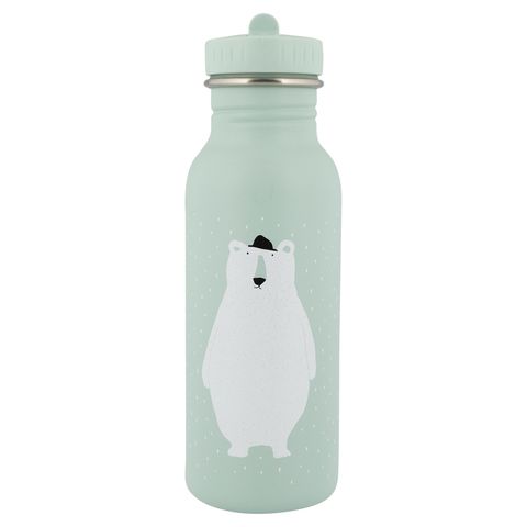 動物愛喝水隨身瓶500ml-白底商品圖-可愛北極熊 (1)