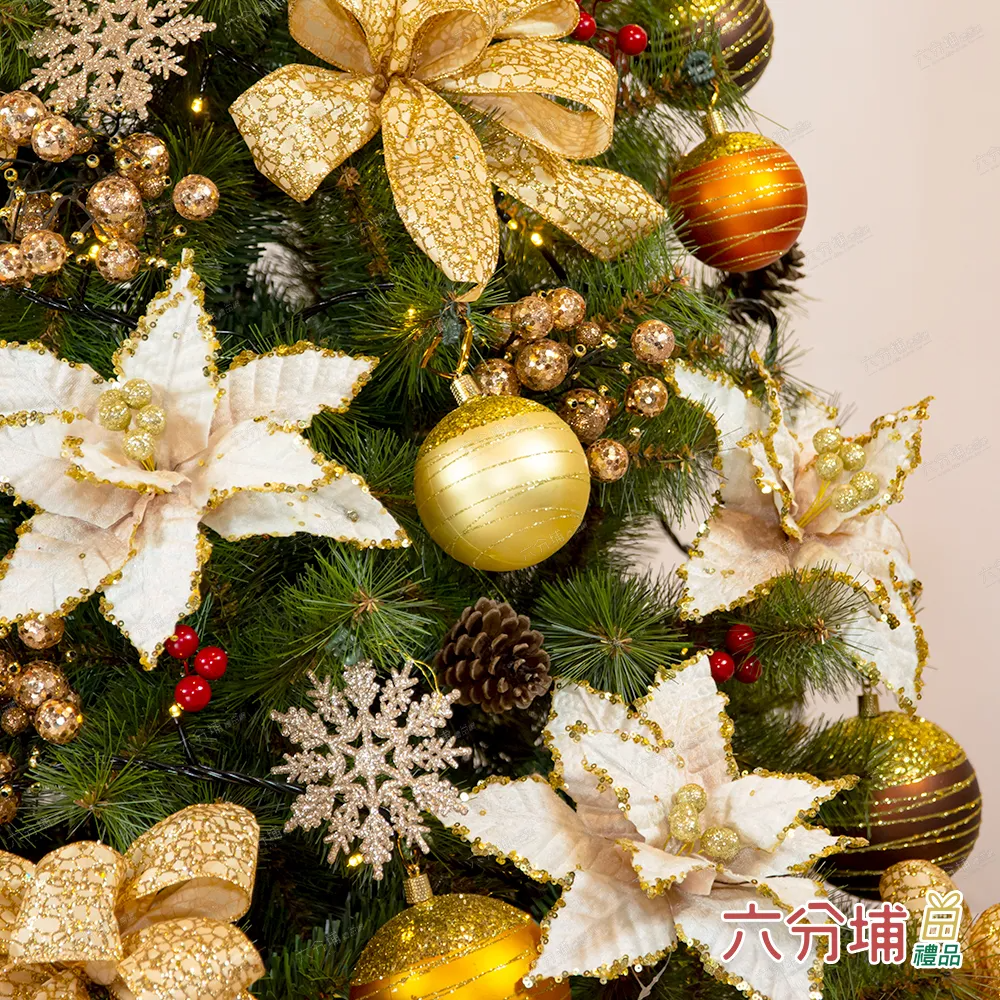 松針圓頭混和 古銅金金-細部2-L