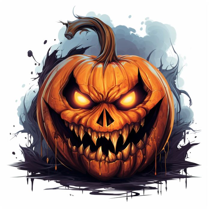 Scary Pumpkin Halloween PNG Images _ PSD Free Download - Pikbest