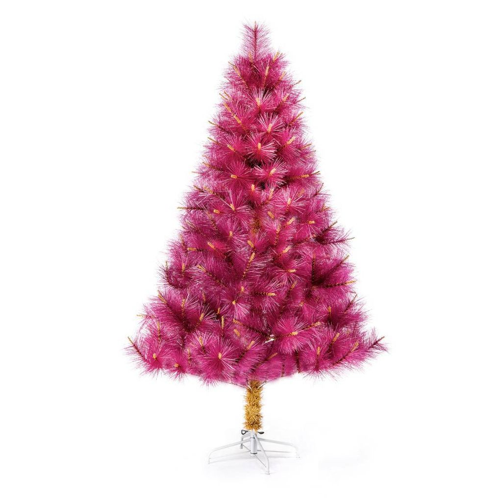 Web use Pine needle Xmas tree  - burgundy red