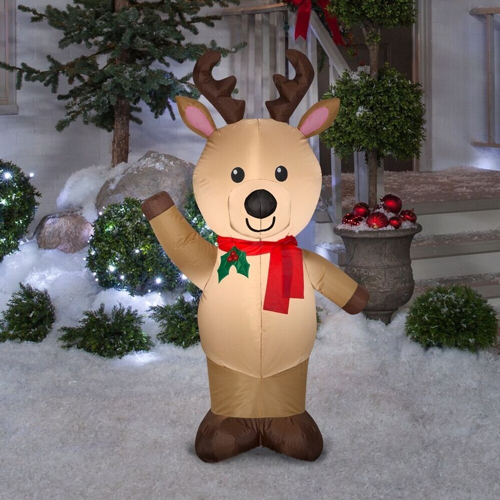 Gemmy-Christmas-Inflatable-Reindeer,-4-ft-Tall