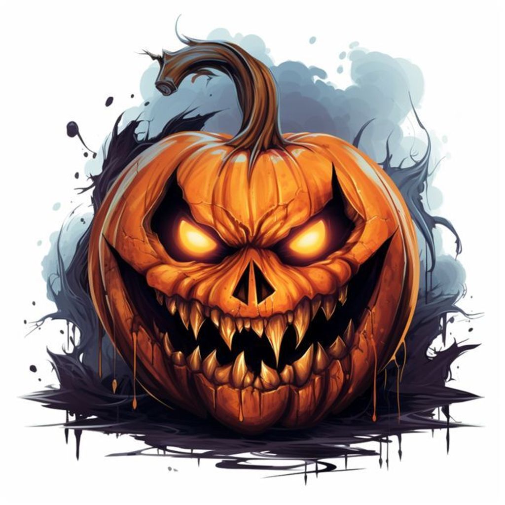 Scary Pumpkin Halloween PNG Images _ PSD Free Download - Pikbest