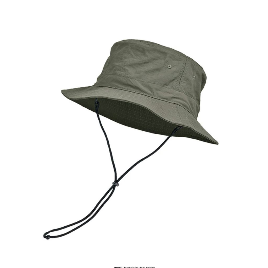 尼龍速乾漁夫帽(軍綠色)