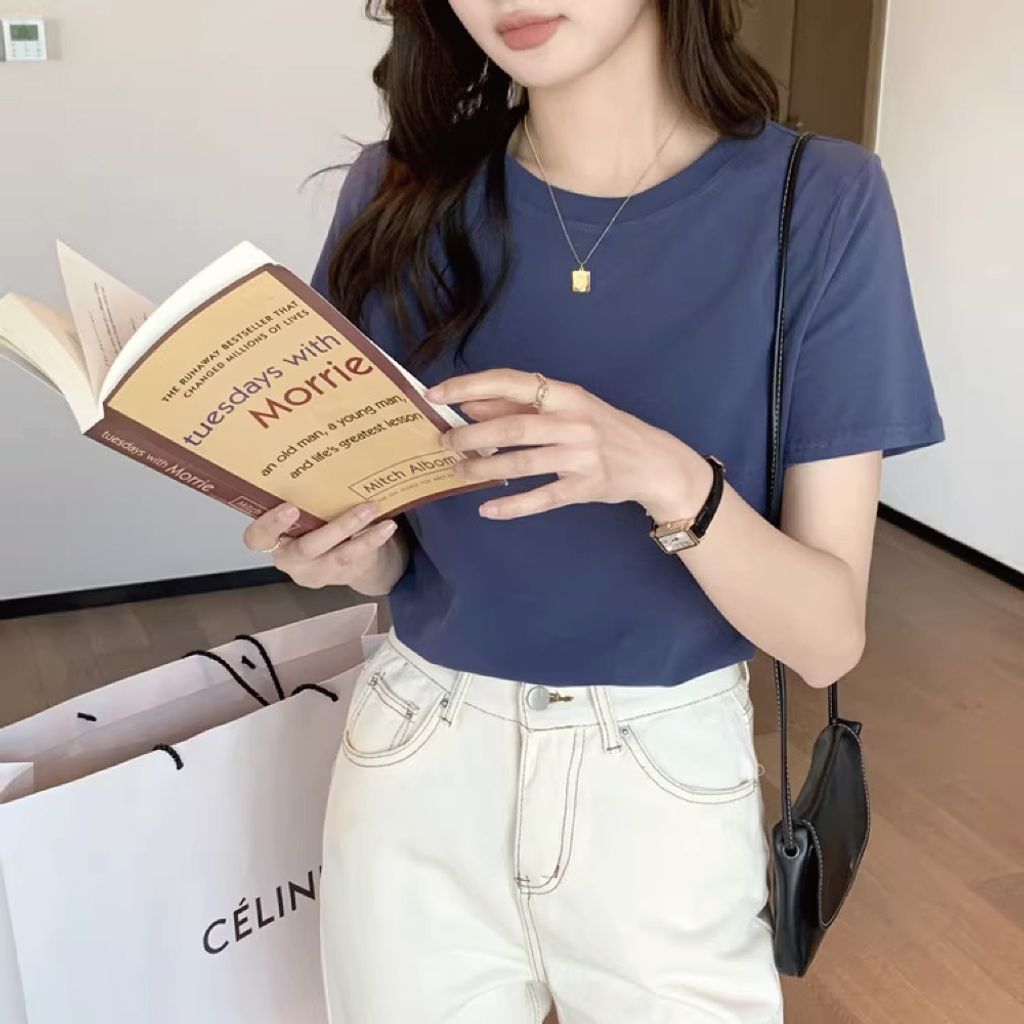 韓版百搭女T恤-DM