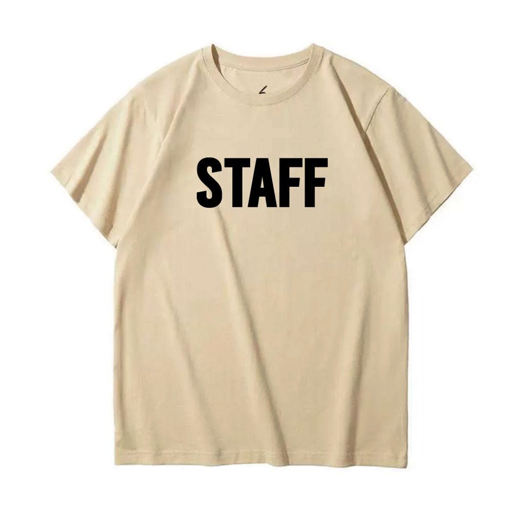 STAFF(工作人員)經典質感T恤(卡其色)