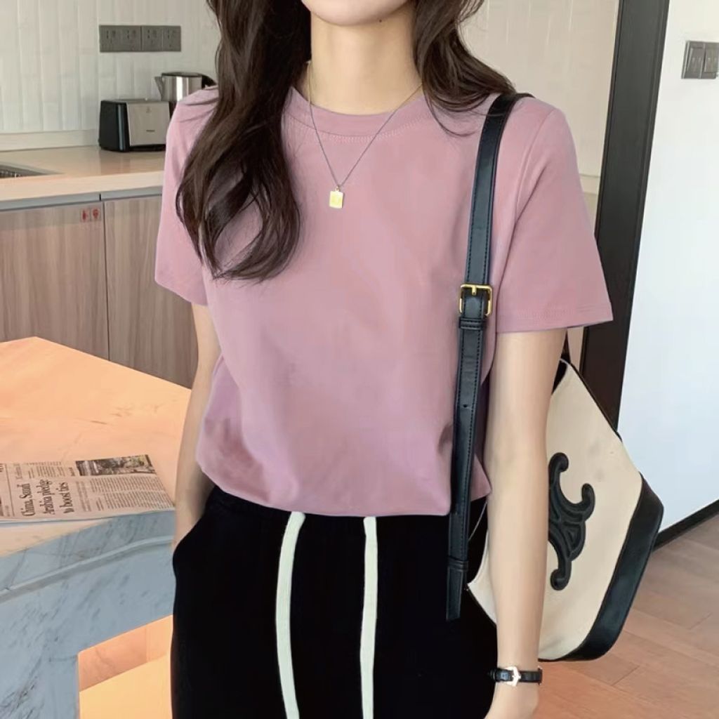 韓版百搭女T恤(紫色)