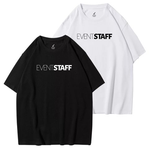 經典EVENT-STAFF(活動工作人員)重磅寬版落肩T恤