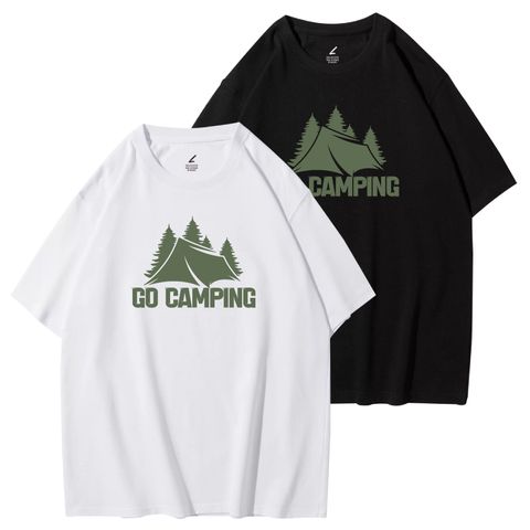 GO CAMPING(露營)重磅寬版落肩T恤