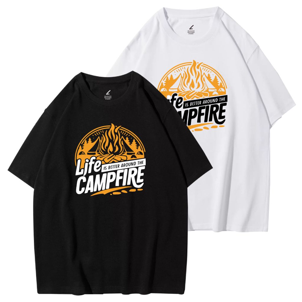 CAMPFIRE(營火)重磅寬版落肩T恤