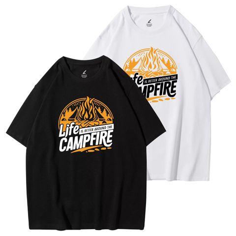 CAMPFIRE(營火)重磅寬版落肩T恤
