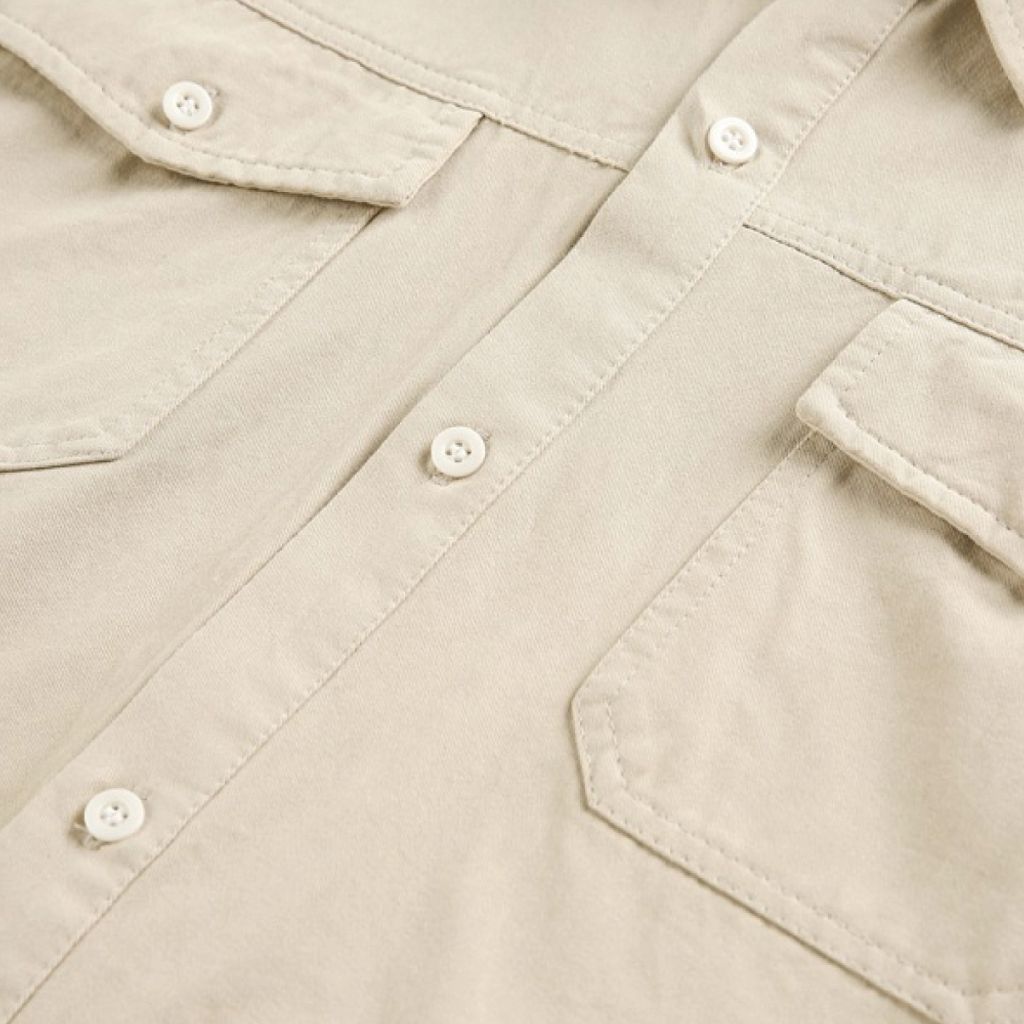 美式復古工裝襯衫-細節4