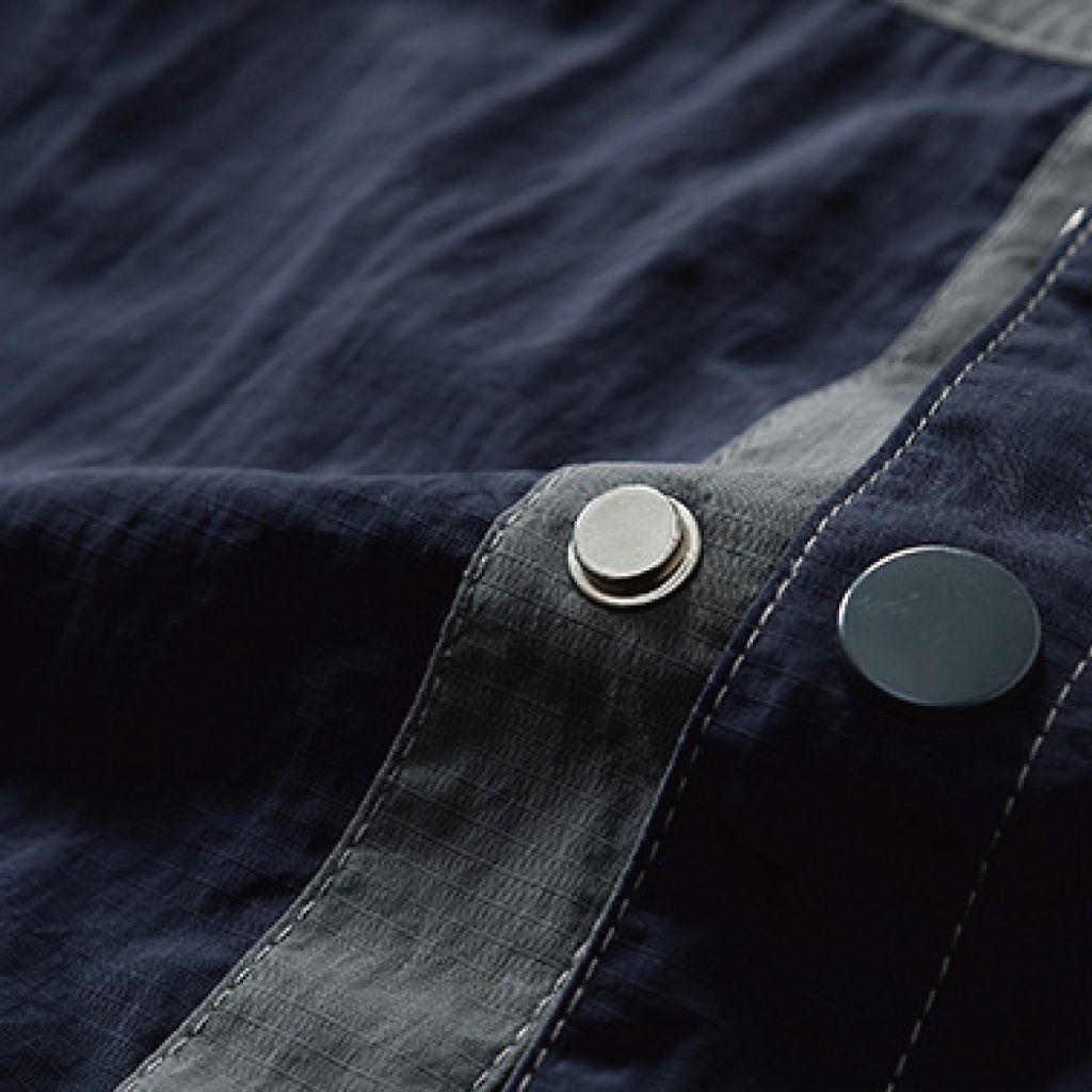 機能拼色工裝襯衫-細節3