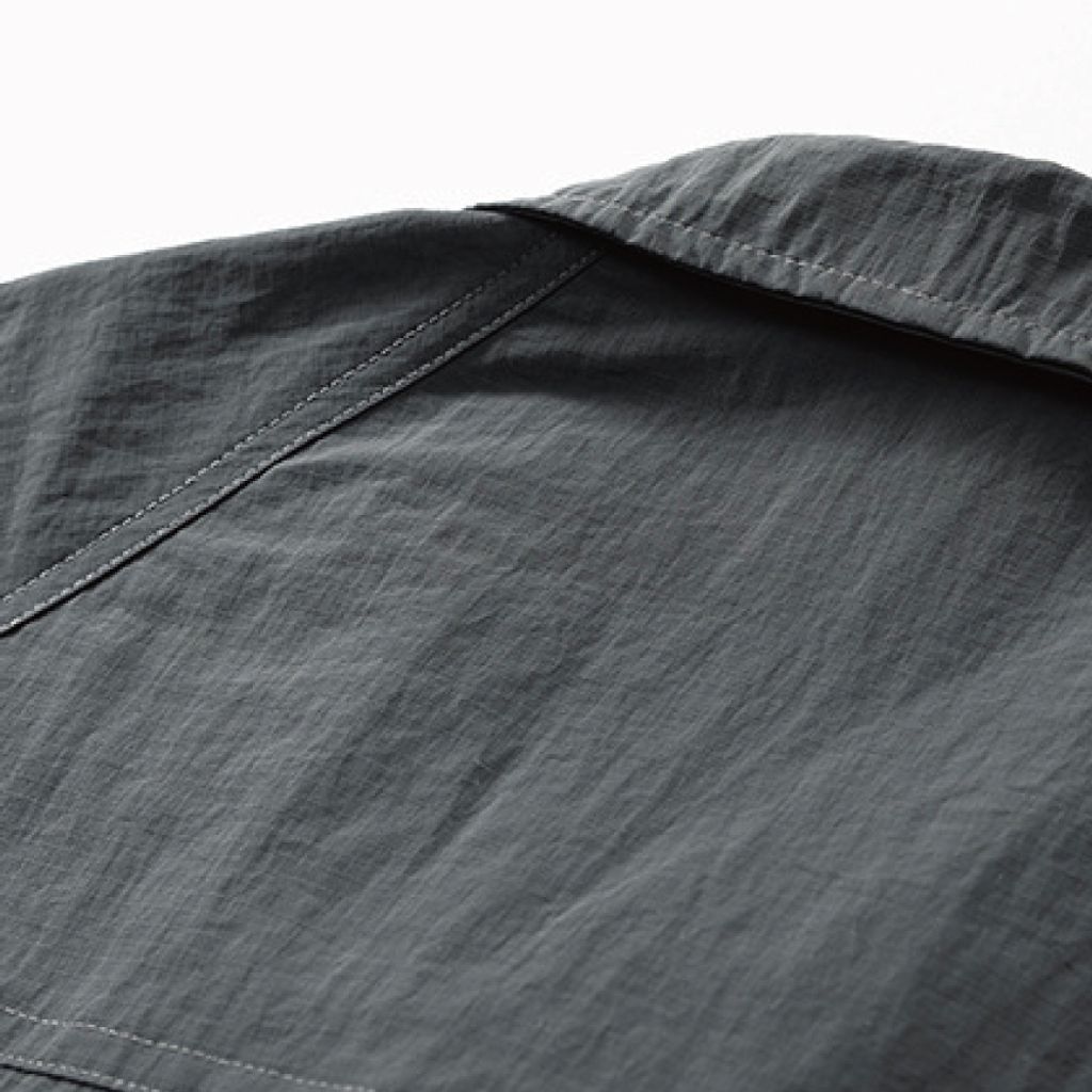 機能拼色工裝襯衫-細節5