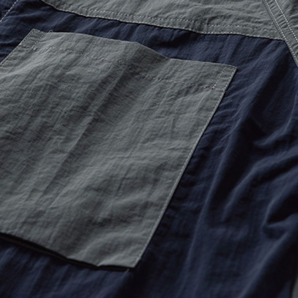 機能拼色工裝襯衫-細節4