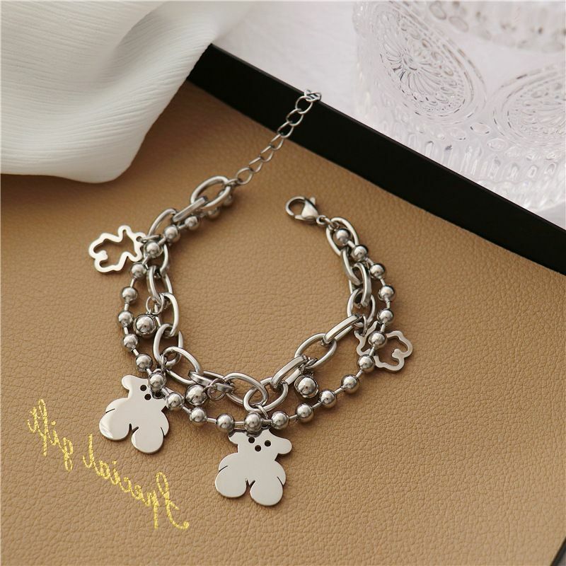 Teddy Bear Teddy Bear Bracelet Sterling Silver  Esquivel and Fees   Handmade Charm and Jewelry Designs