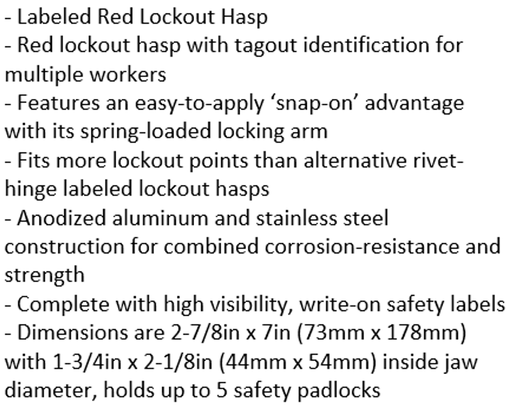 Label Hasp - 1