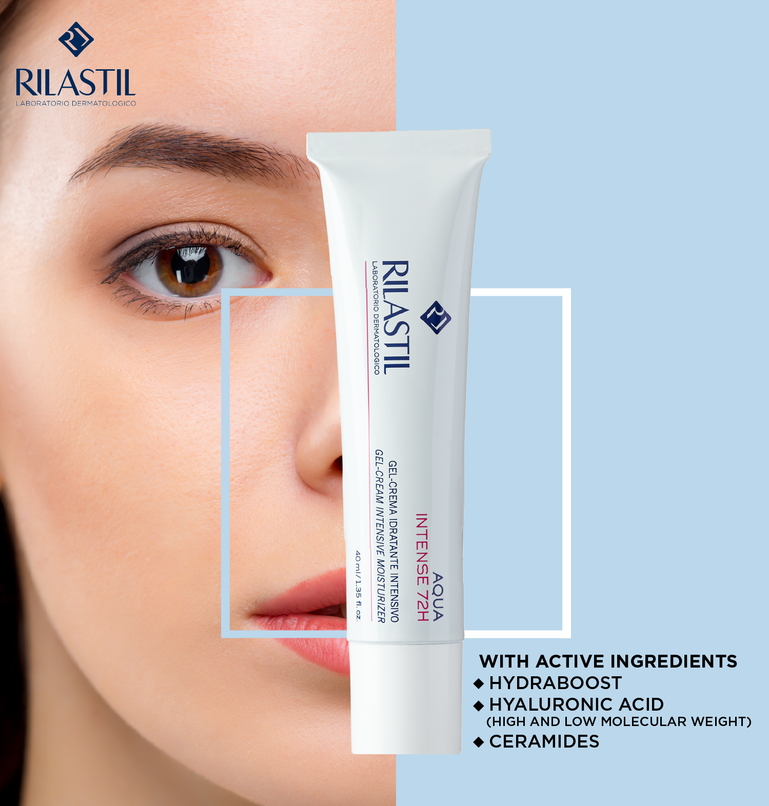 Super moisturizing action in Rilastil Aqua Intense 72H Moisturizer –  Schmidt Shop