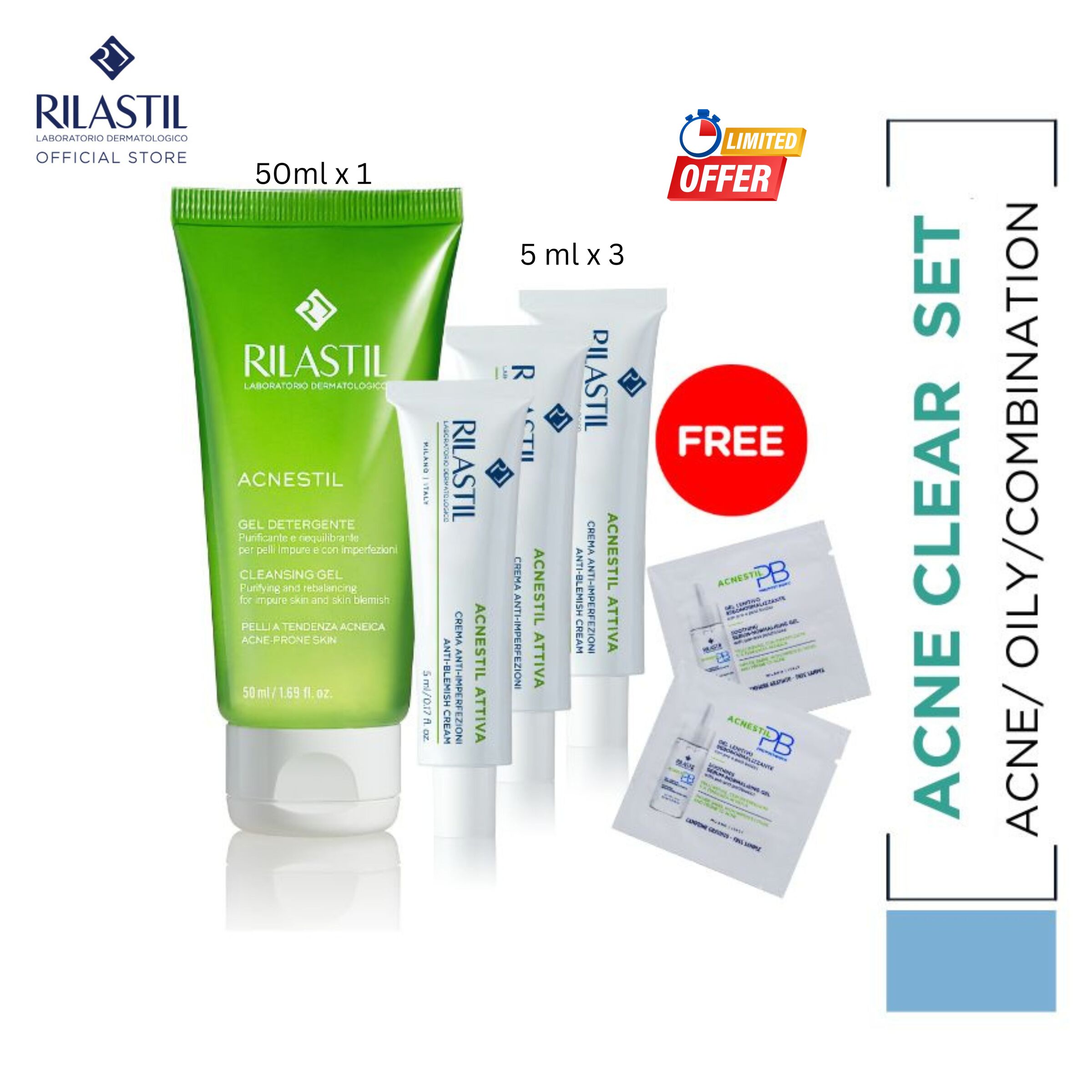 rILASTIL ACNESTIL TRAVEL SET (2)
