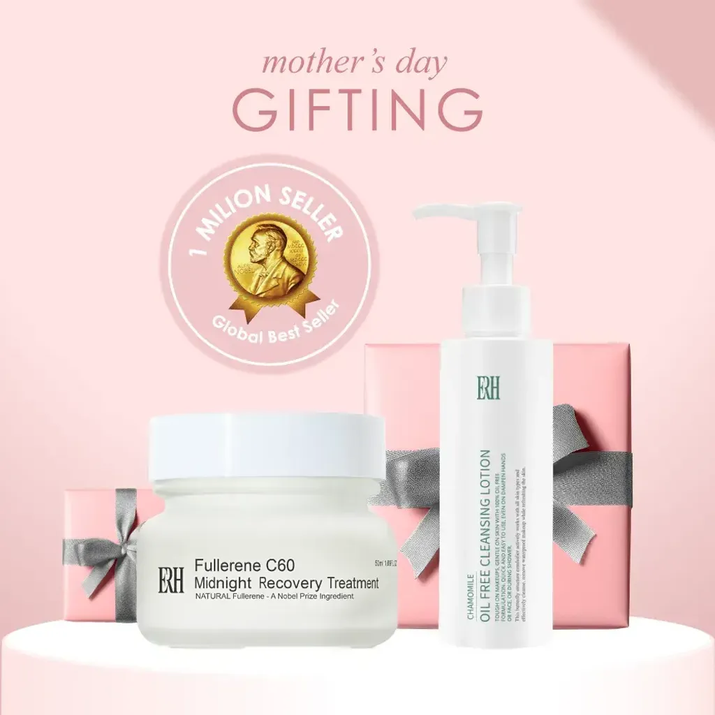 01-Chamomile Cleansing Lotion 150ml + Midnight Recovery Trt Cream 50ml