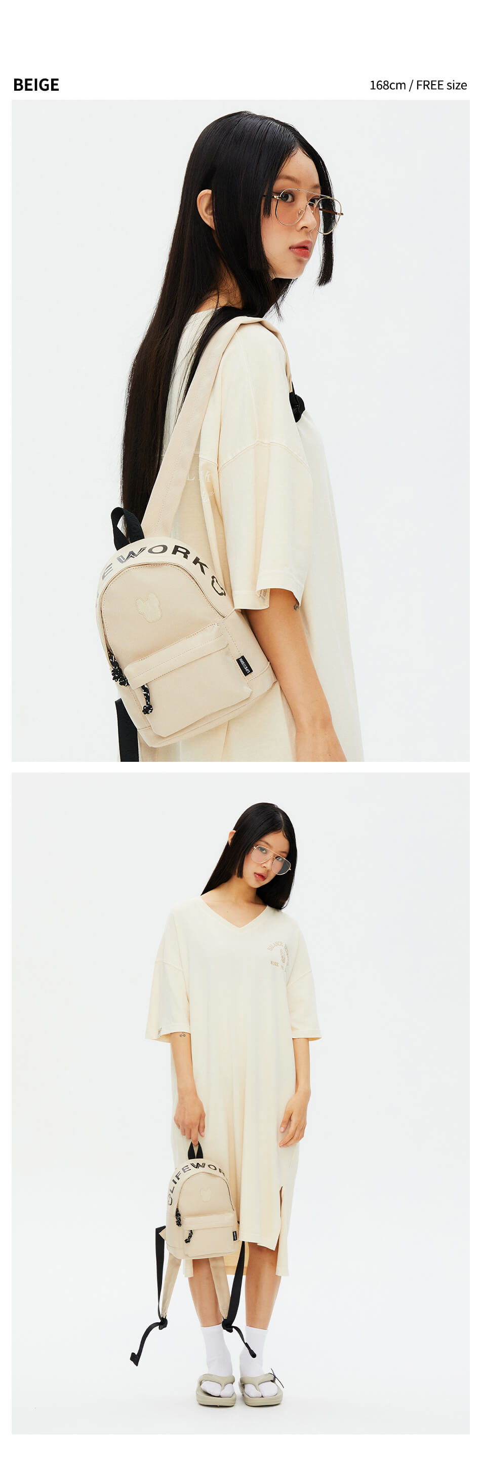 JuzBeauty_JuzBeautyMalaysia_JuzPretty_Authentic_Kbeauty_Malaysia_Skin_Care_Cosmetics_Jbeauty_Health_Care_korean_streetwear_US_LIFEWORK Logo Mini Backpack 小背包 LW235BG9113